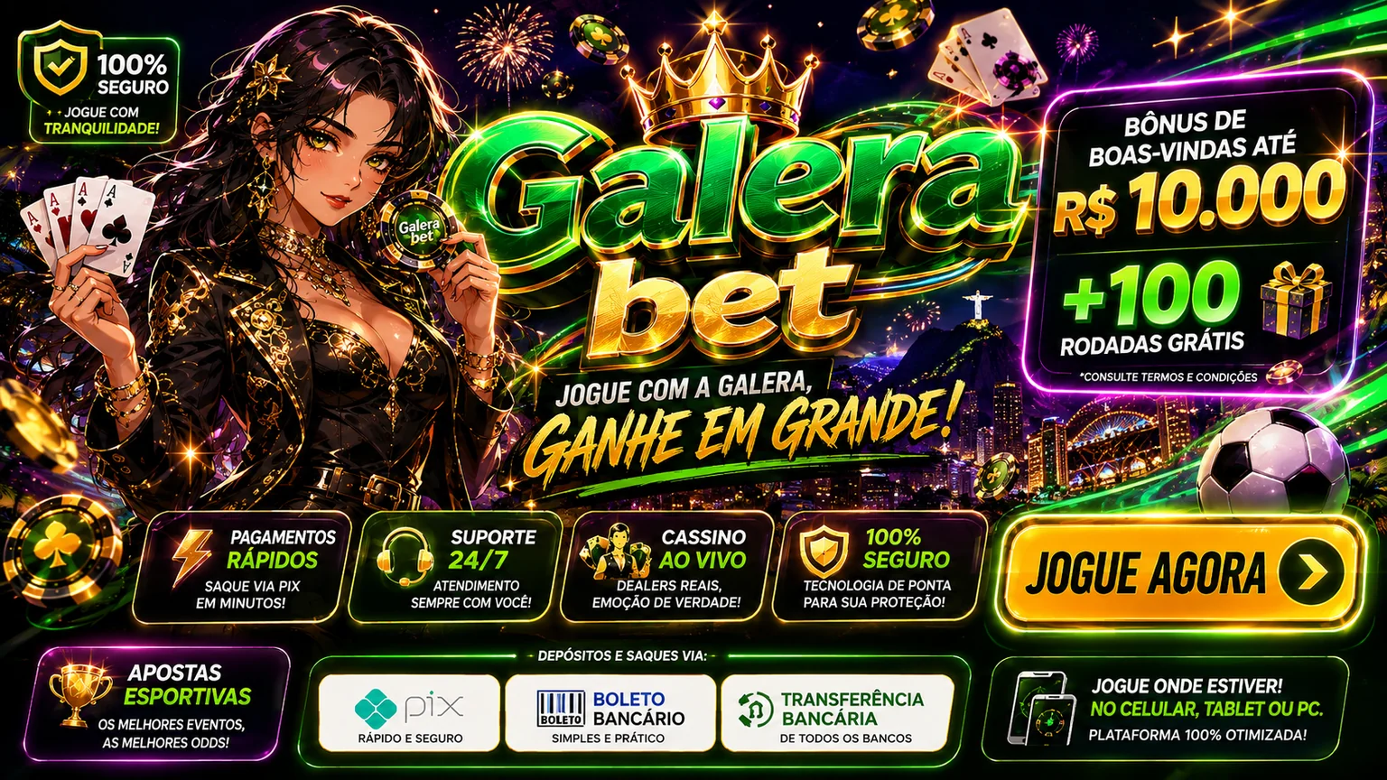 Galera bet banner for Fortune Ox na Galera bet para jogadores do Brazil